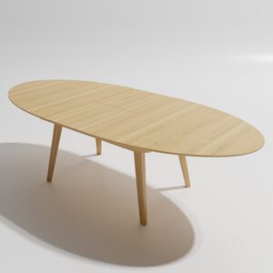 Stalas RUNA Ovalas+prailginimas